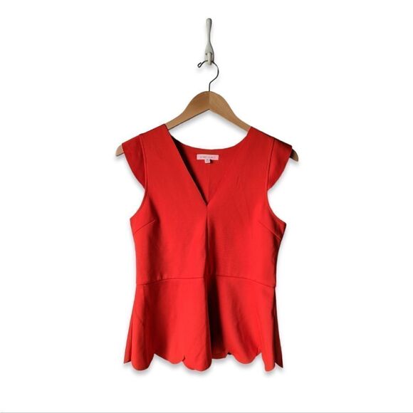 Honey Punch Tops - Honey Punch Scalloped Fire Tank Top women's sz M